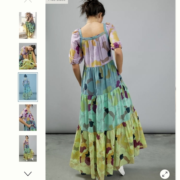 XS/S Anthropologie Caroline Tiered Maxidress - Picture 10 of 16